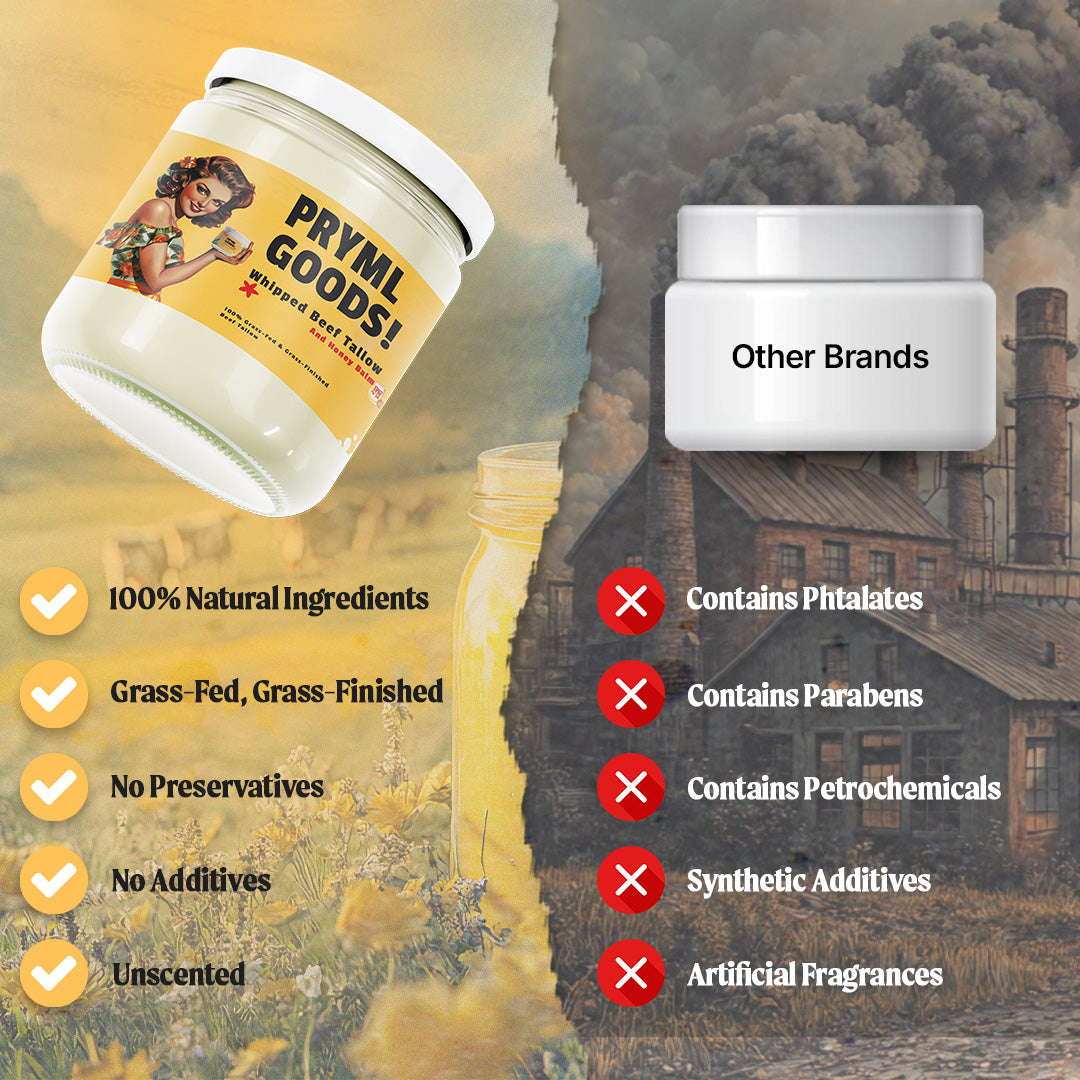 Pryml Goods Whipped Beef Tallow and Honey Balm